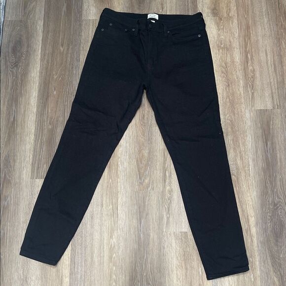 J. Crew Black Lookout High Rise Skinny Jeans Sz 32 - Picture 1 of 12